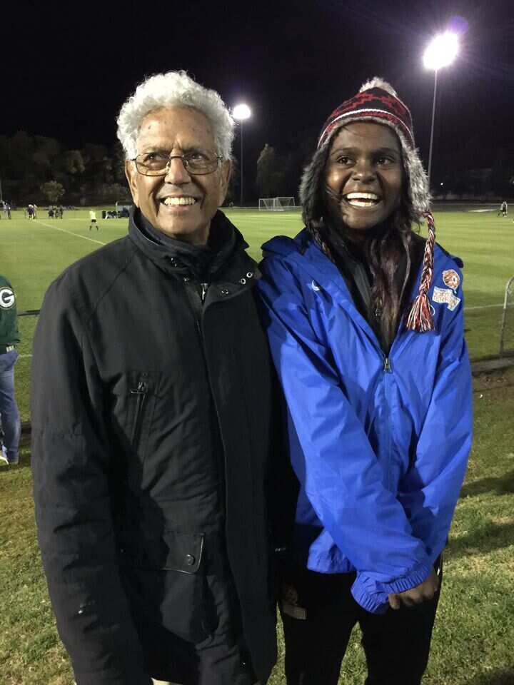 Shadeene Evans with John Moriarty