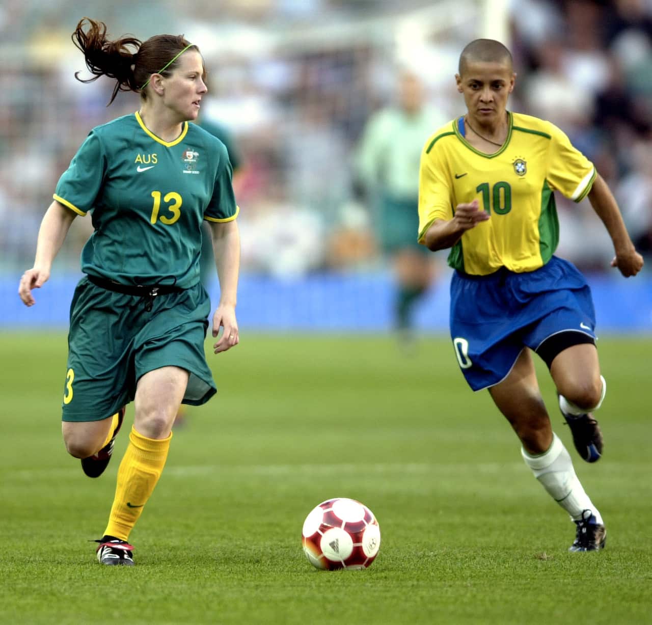 Alicia Ferguson of Australia and Sissi of Brazil 