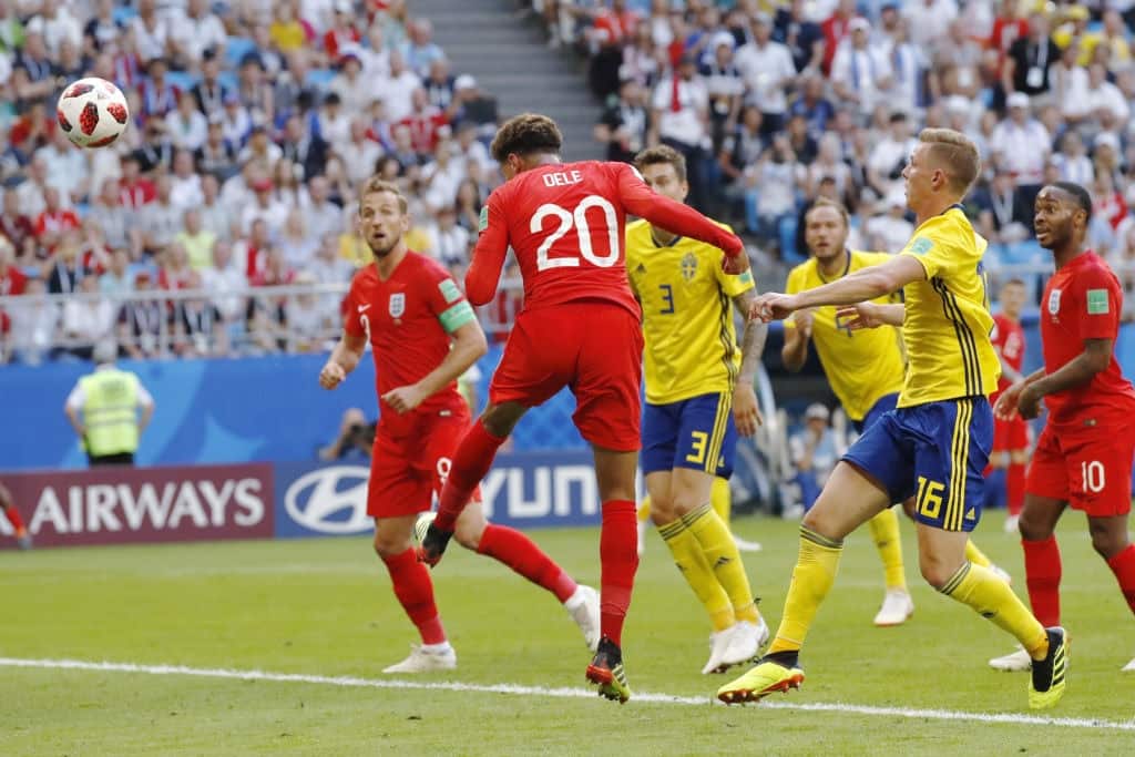 Football: England vs Sweden at World Cup