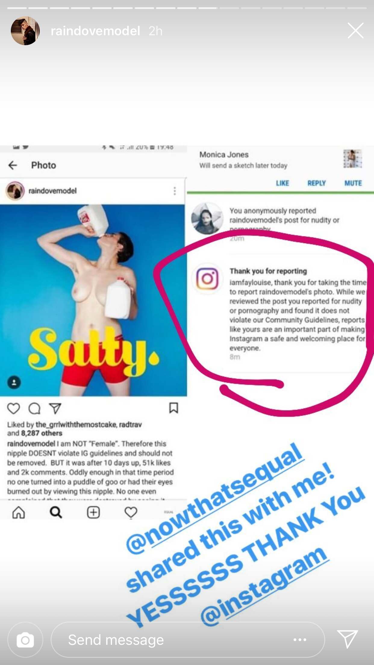 Rain Dove's Instagram