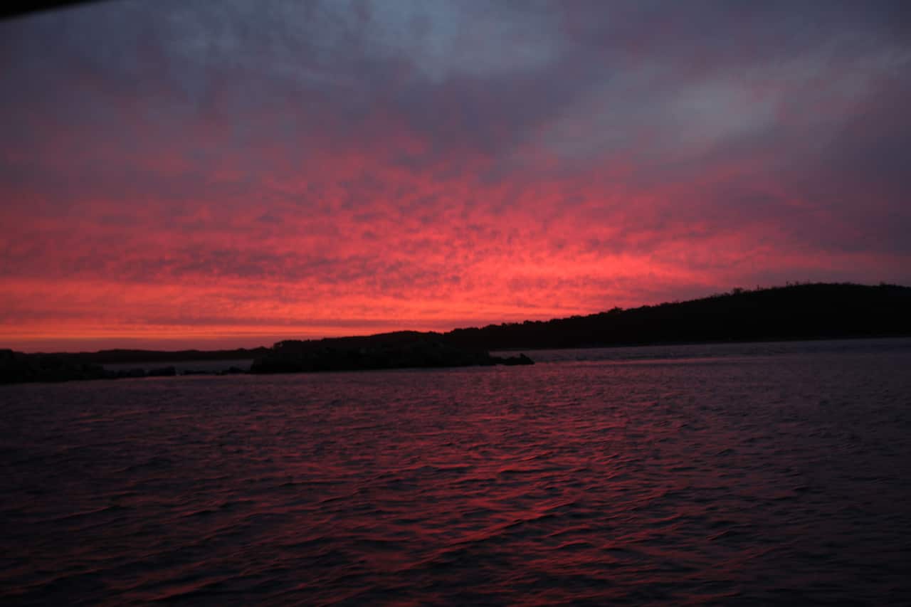 Sarah Island Tasmania Sunset