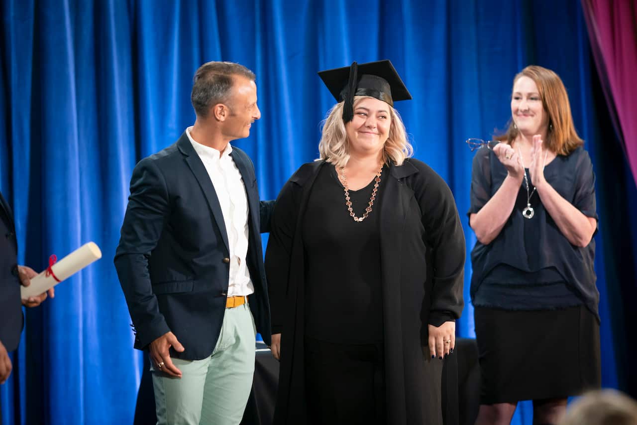 Makere at her Lost for Words graduation. 