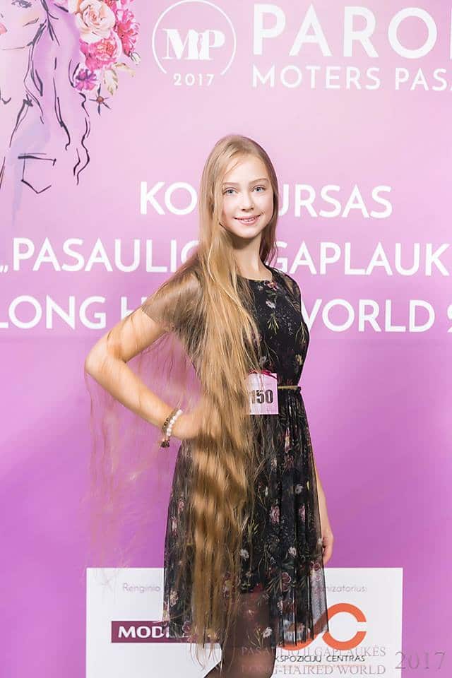 Competitors take part in Lithuania's long hair contest (Facebook/Konkursas Pasaulio Ilgaplaukės Long-Haired World)