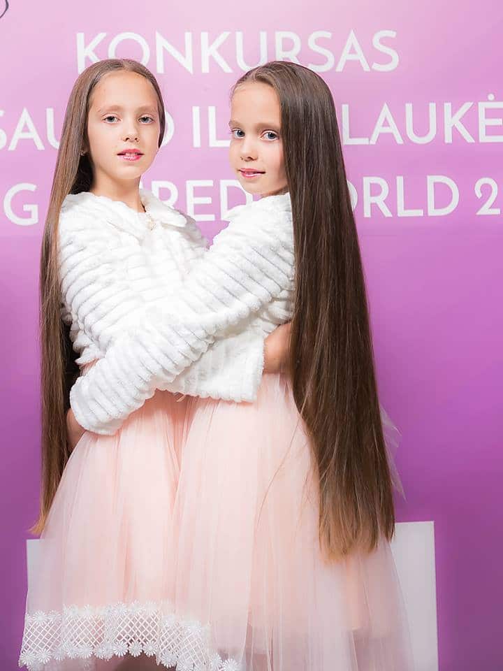 Competitors take part in Lithuania's long hair contest