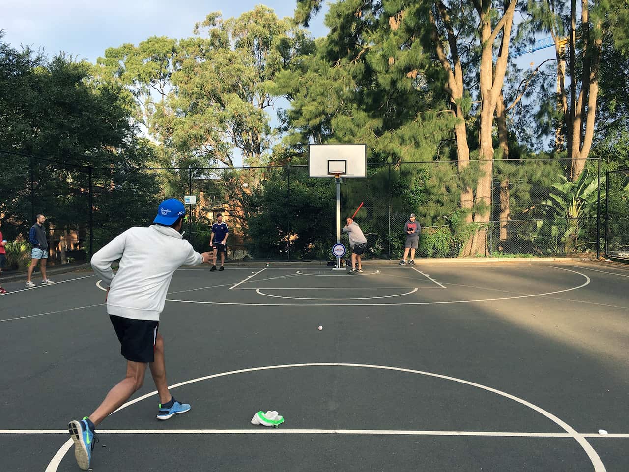 Lorenzo playing vitilla, a simplified variation of baseball popular in the Dominican Republic.