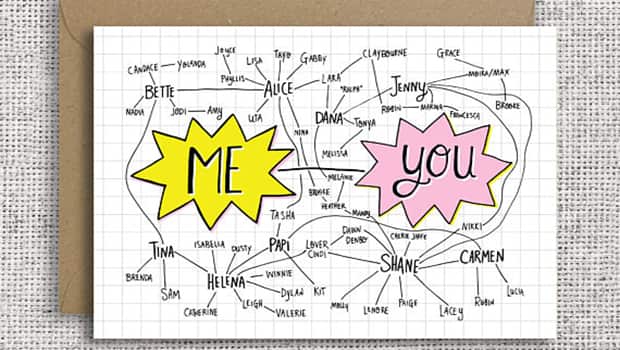 The L Word Valentine's Day card.