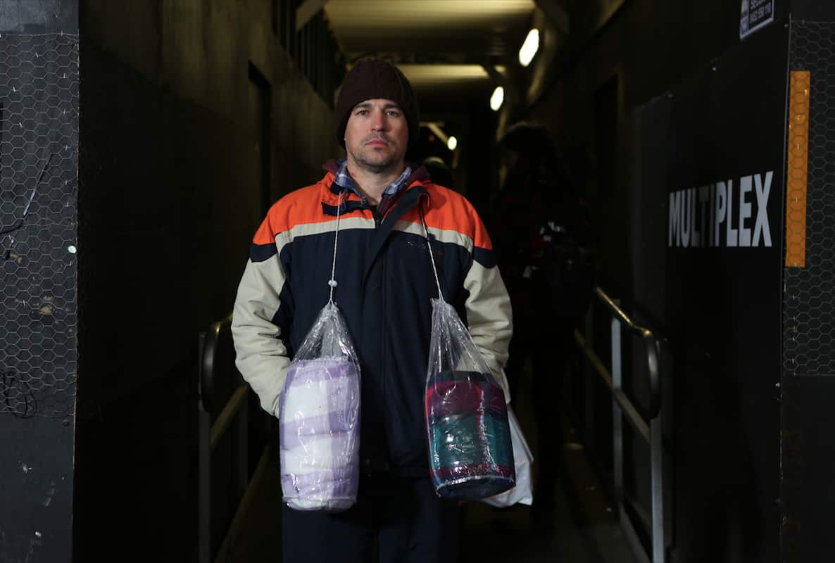 Wealthy documentary participant turned homeless, Tim Guest.