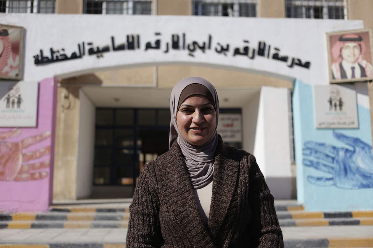 Syrian refugees attend school in JOrdan