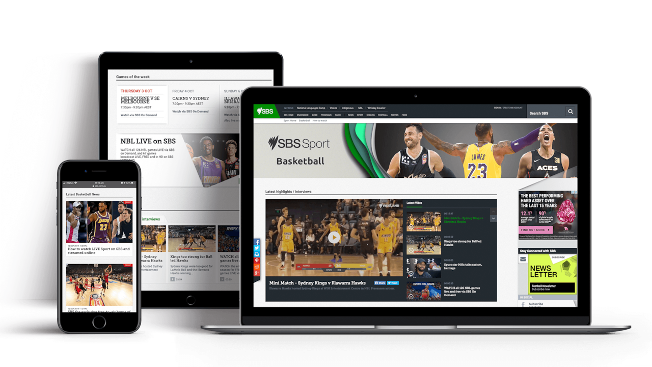 SBS Basketball Sports site overview