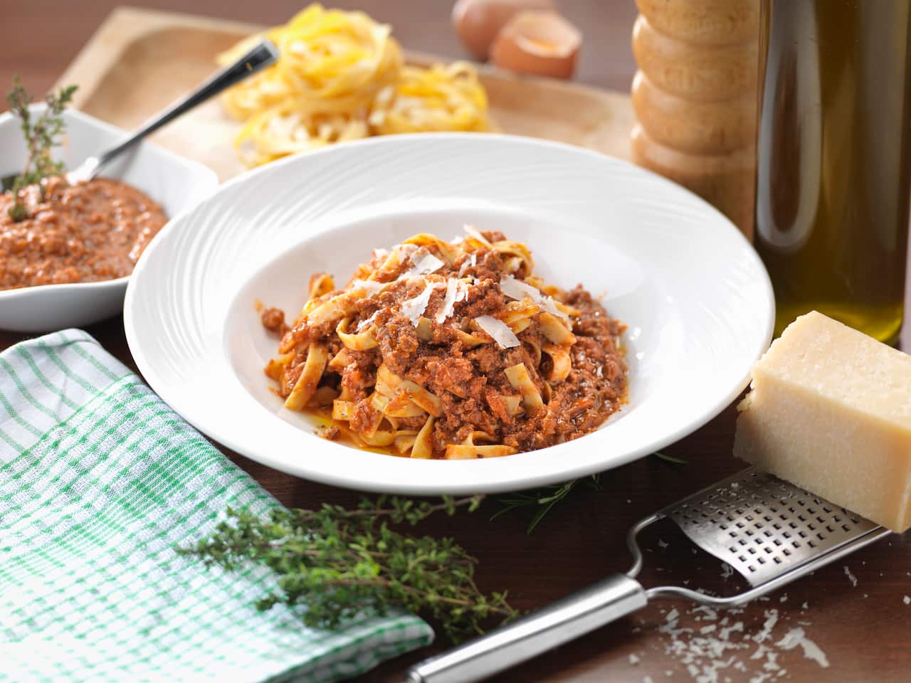 Traditional Italian meal Tagliatelle Alla Bolognese