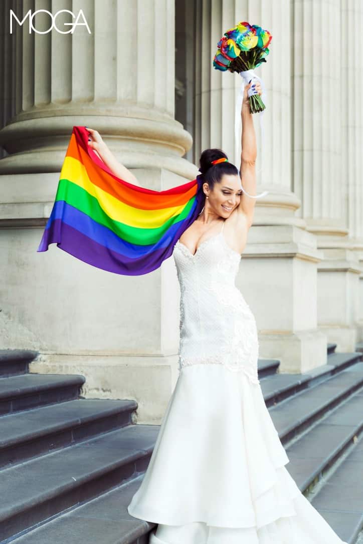 The Pride bride by fashion label MOGA