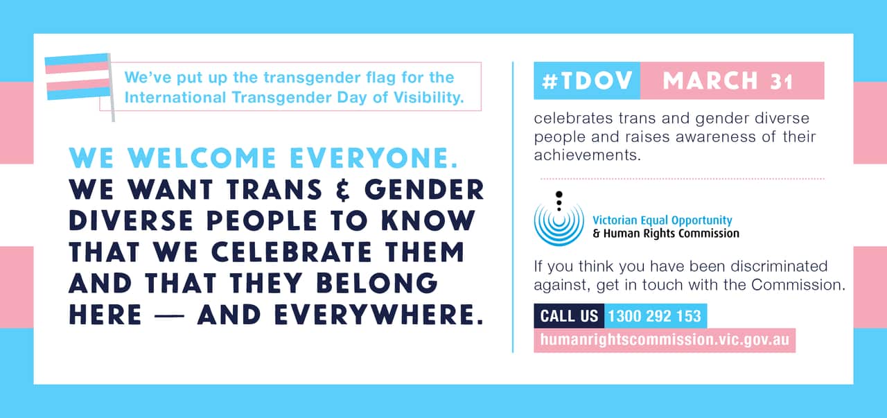 The flyer handed out to customers, explaining the meaning of the pink, white and blue flag in the window of the business.