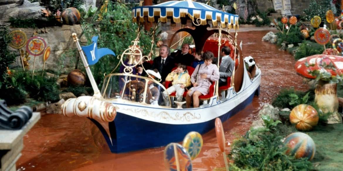 willy wonka chocolate river