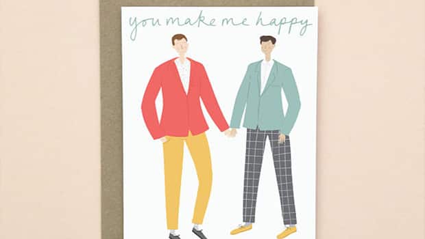 You Make Me Happy Valentine's Day card.