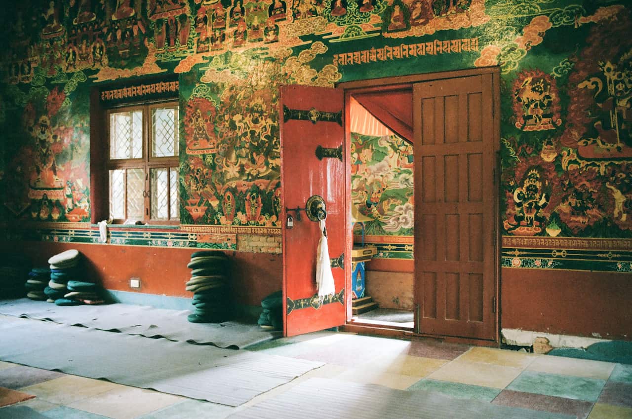 Ka-Nying Shedrub Ling, a Tibetan Buddhist monastery near Boudhanath.