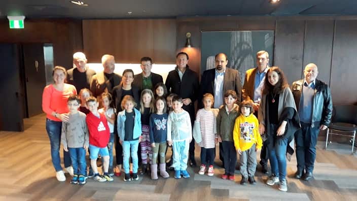 Greek Finance Department General Secretary, Christos Triantopoulos at Melbourne's Greek Community. 