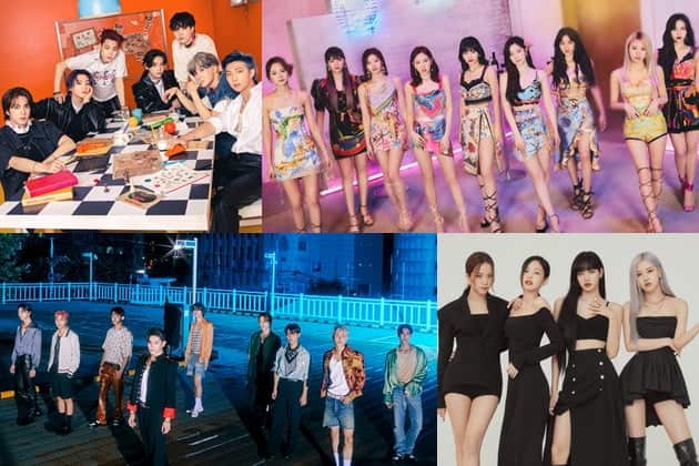 BTS, Twice, Blackpink, NCT 