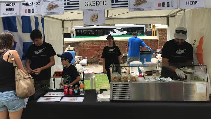 Greek food was served at the World of Food Festival