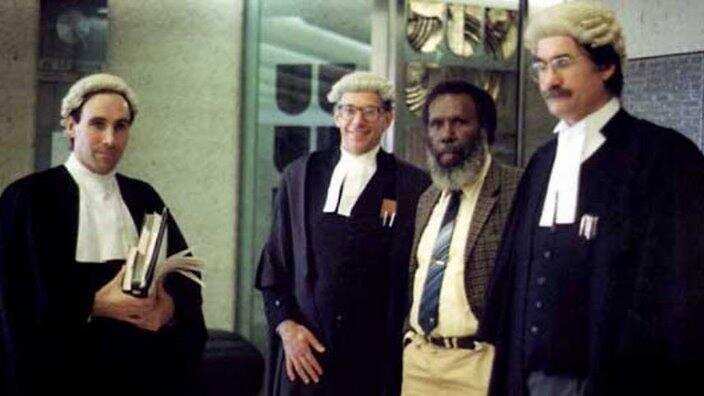 Eddie Mabo with lawyers