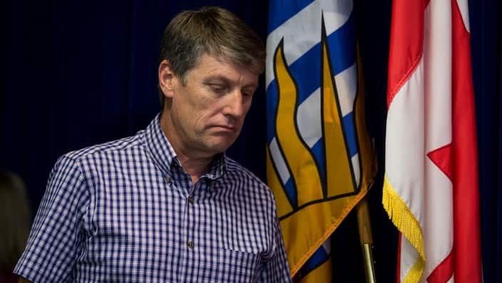 NSW Police Chief Inspector Stephen Fowler arrives at a press conference in Canada following the murder of his son, Lucas