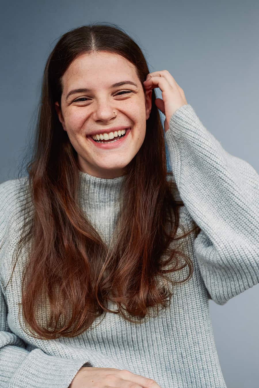 Eleonora Arosio smiling to camera.