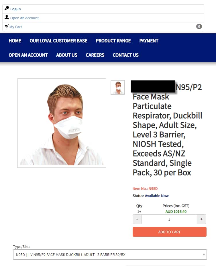 Sydney's surgical mask surged price