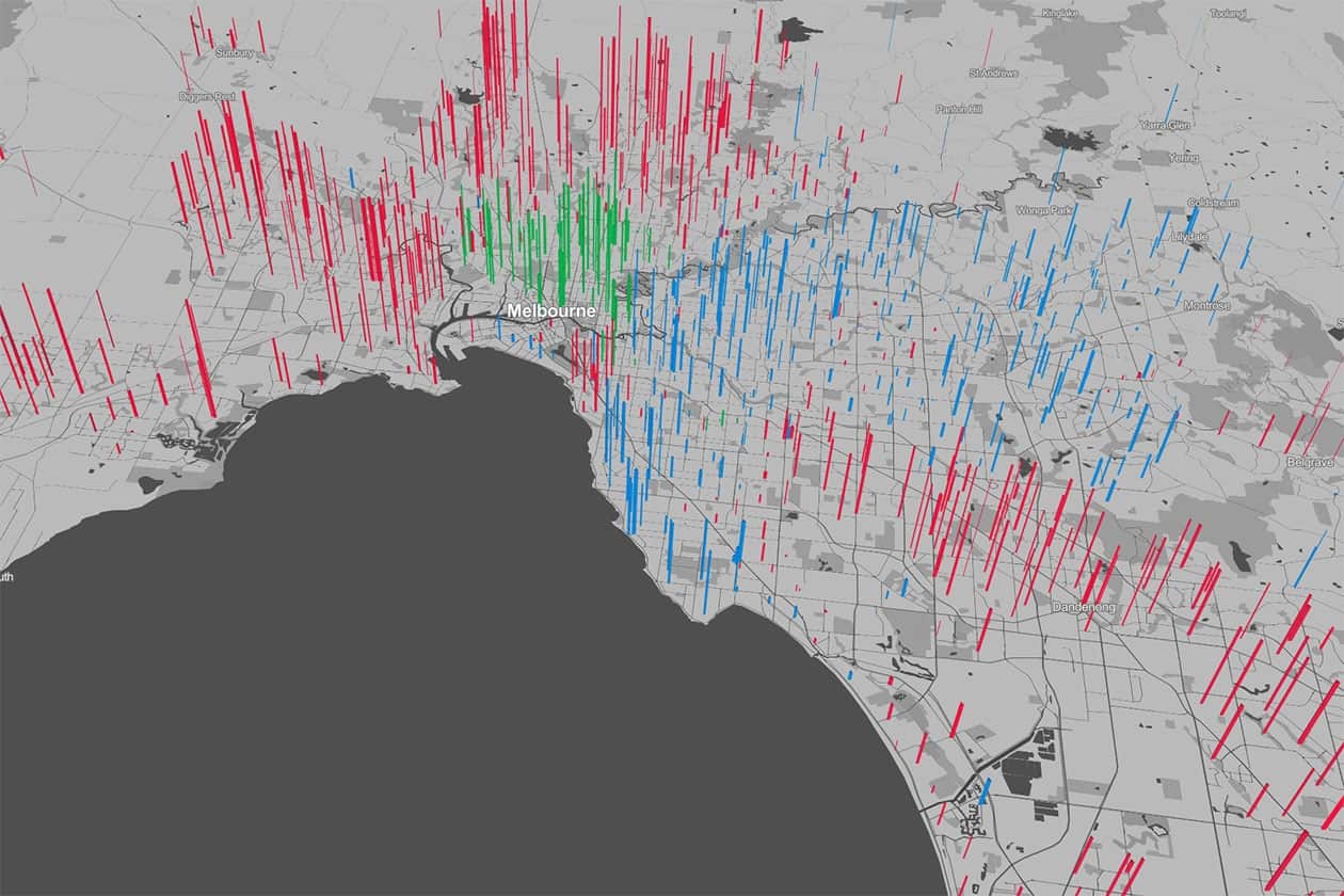 The 2016 result in Melbourne.