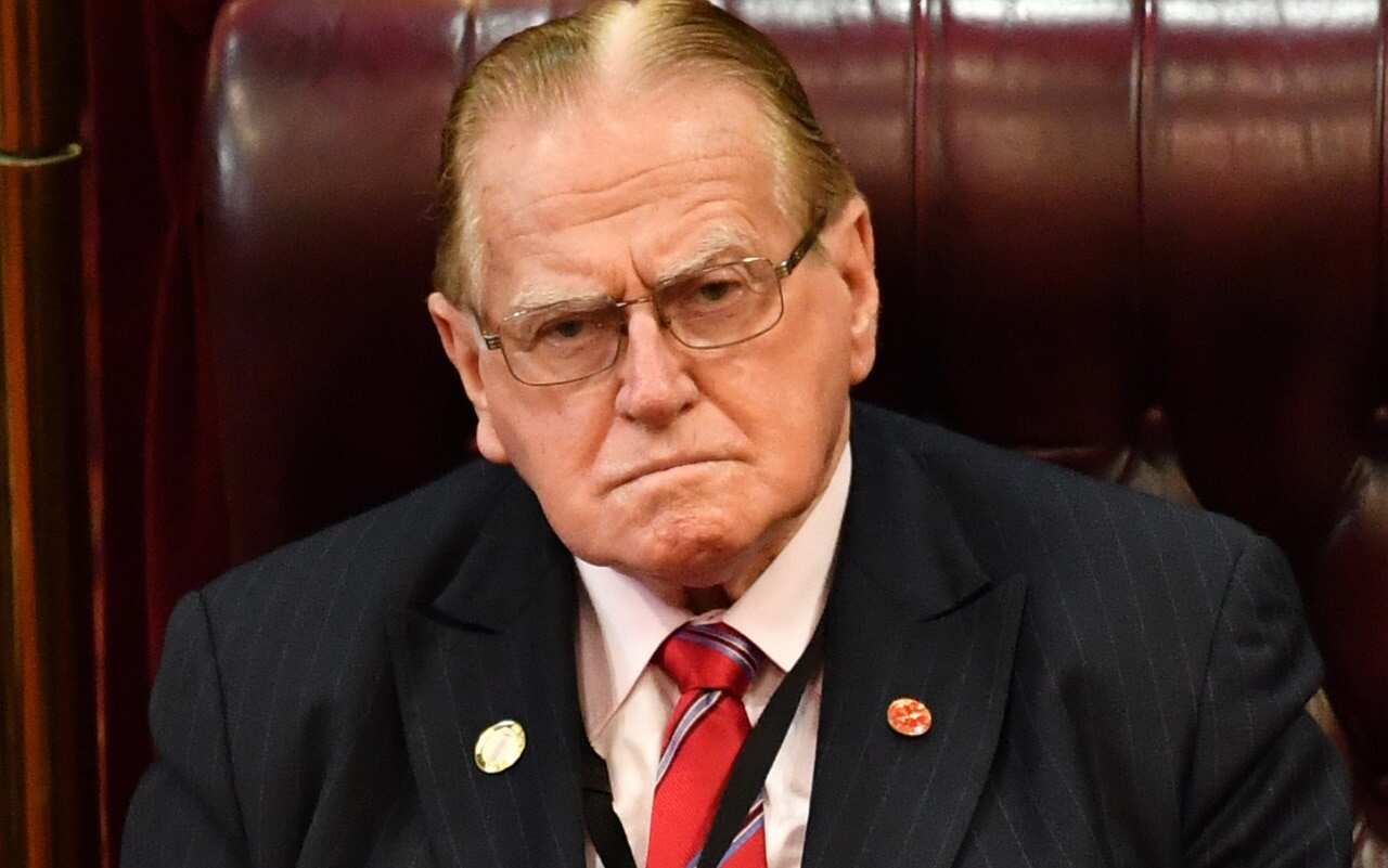 Christian Democrats Party MLC Fred Nile at NSW Parliament.