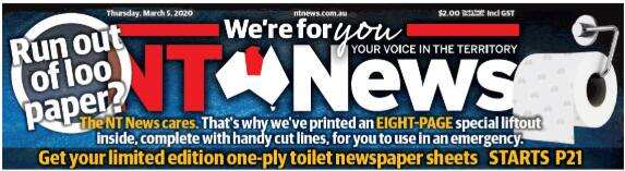 NT News's 'special liftout'