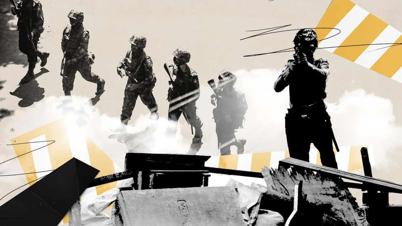 Myanmar's military has been accused of opening fire on peaceful protesters.