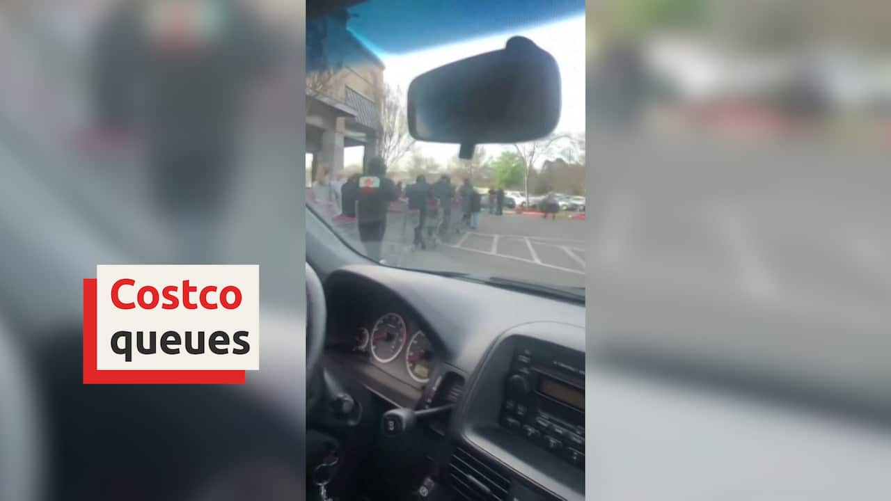 Costco sees long queues as coronavirus crisis grips US