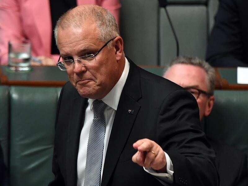 Prime Minister Scott Morrison during Question Time.