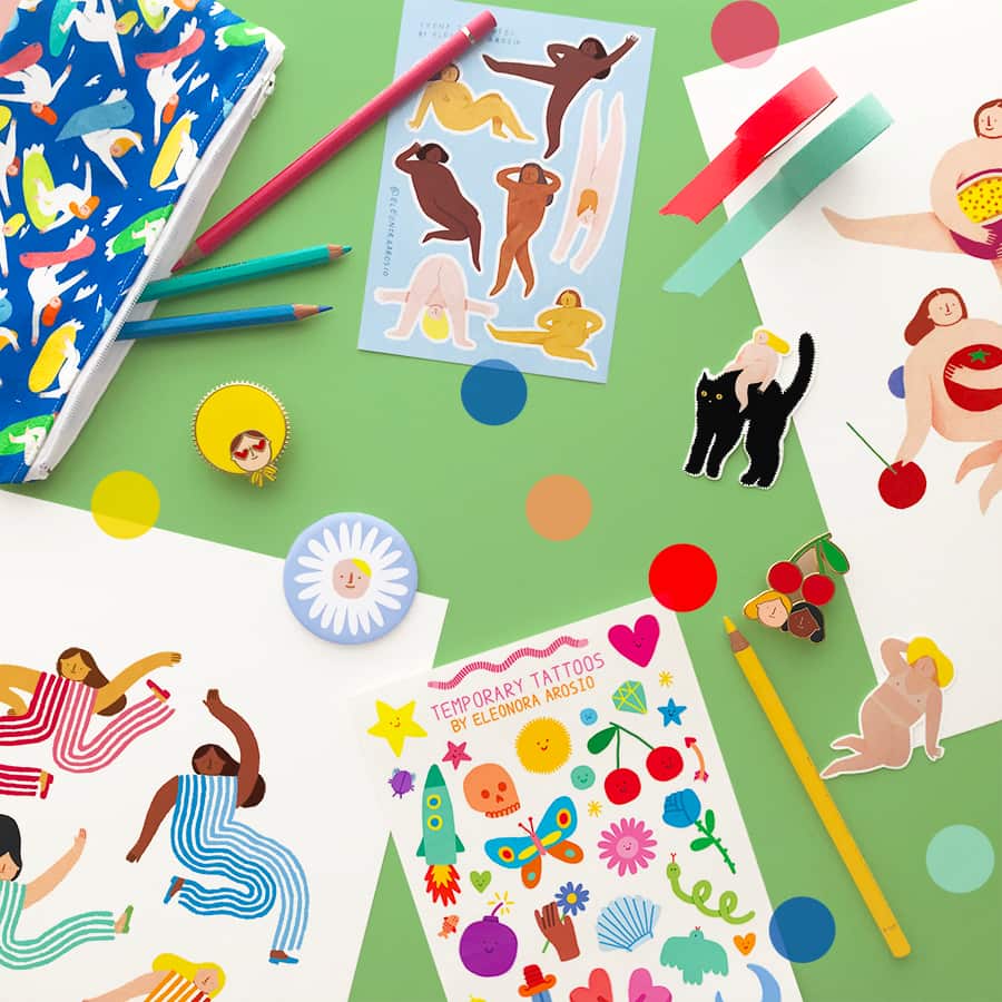 Examples of Eleonora Arosio's illustrations.