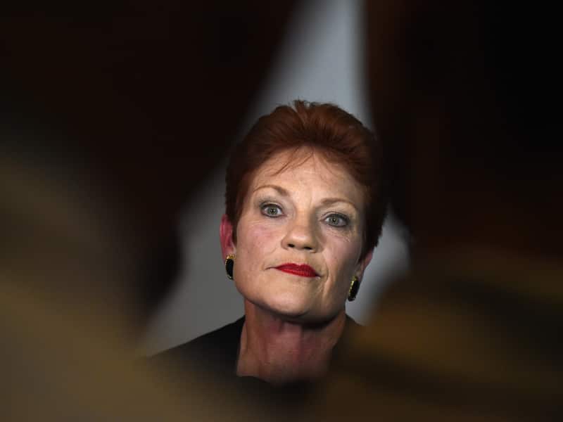 One Nation leader Senator Pauline Hanson