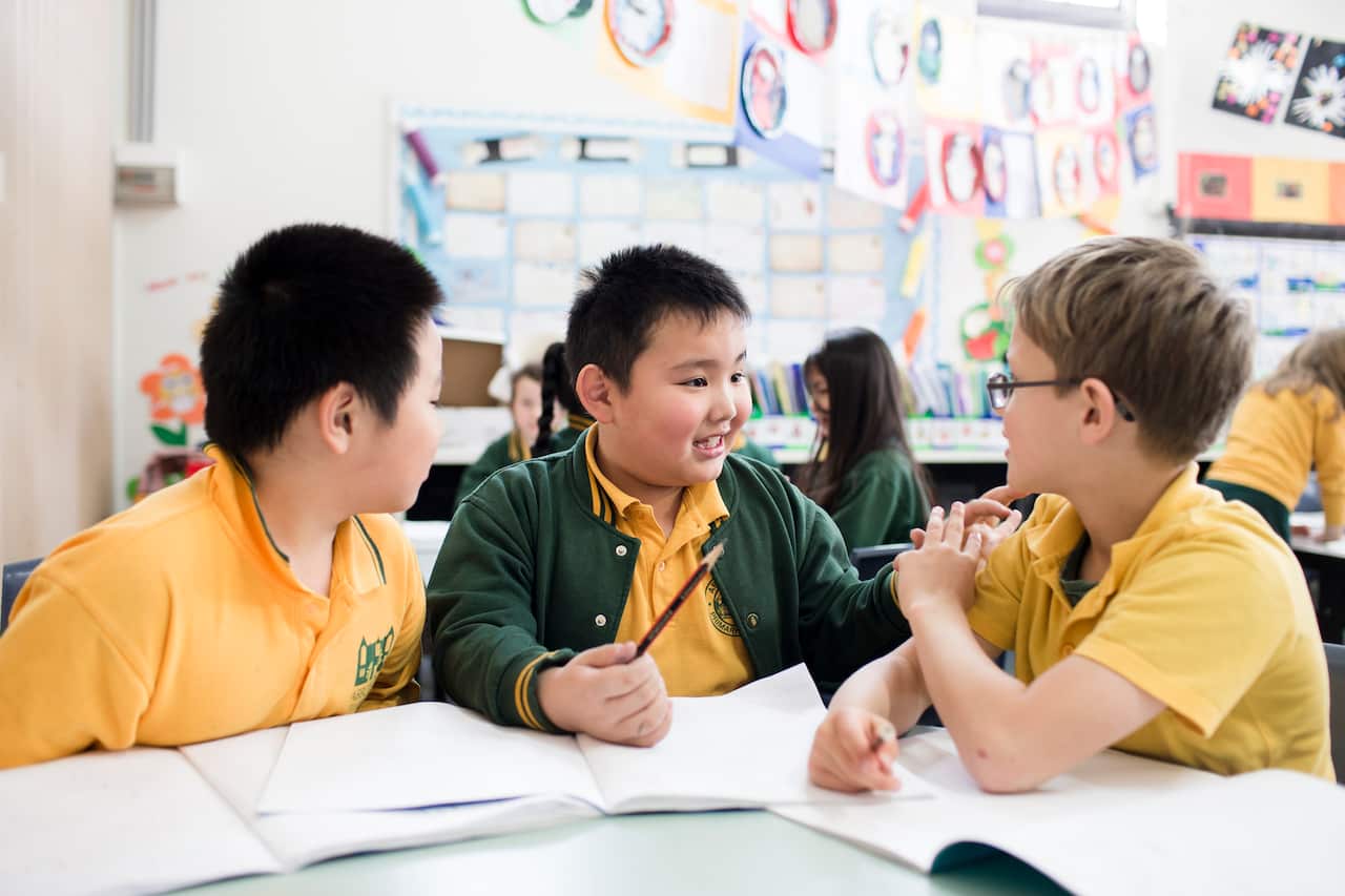 Bilingual children are encouraged to speak their native tongue at home.