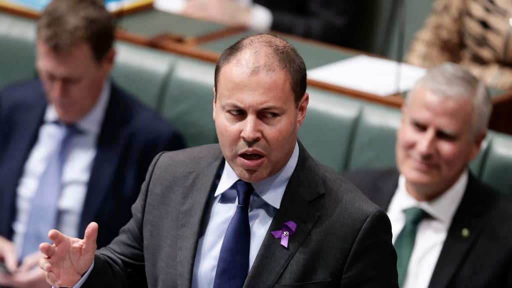 Energy Minister Josh Frydenberg in Federal Parliament this week.