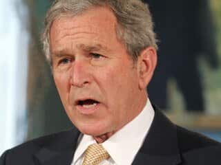 US President George W Bush