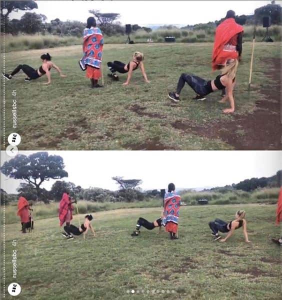 Images from Russell Bateman's Instagram reposted on Diet Panda.