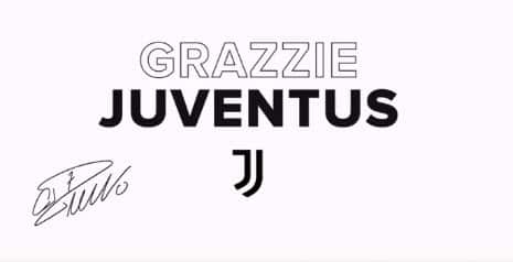 L'ormai celeberrimo saluto (con tanto di errore ortografico) di Cristiano Ronaldo ai tifosi e alla dirigenza della Juventus