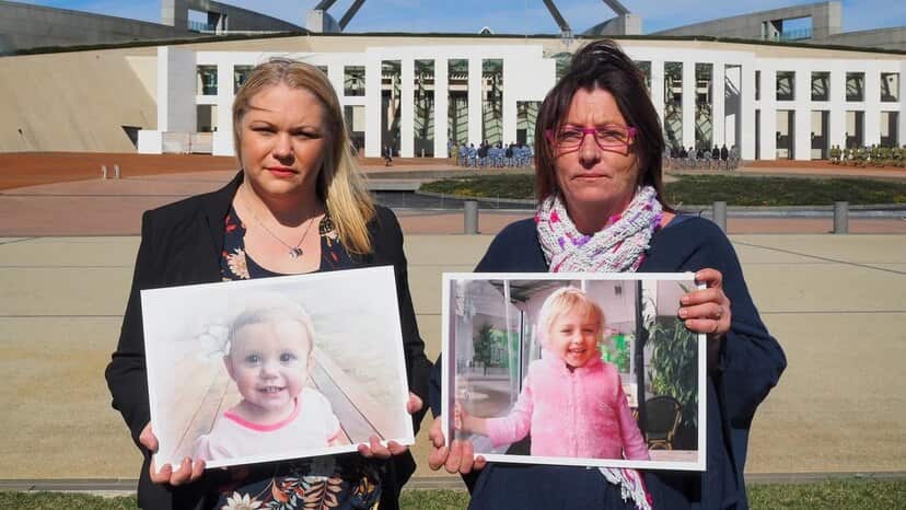 Parents such as Alison Rees and Andrea Shoesmith (R) want it made illegal to sell unsafe toys.