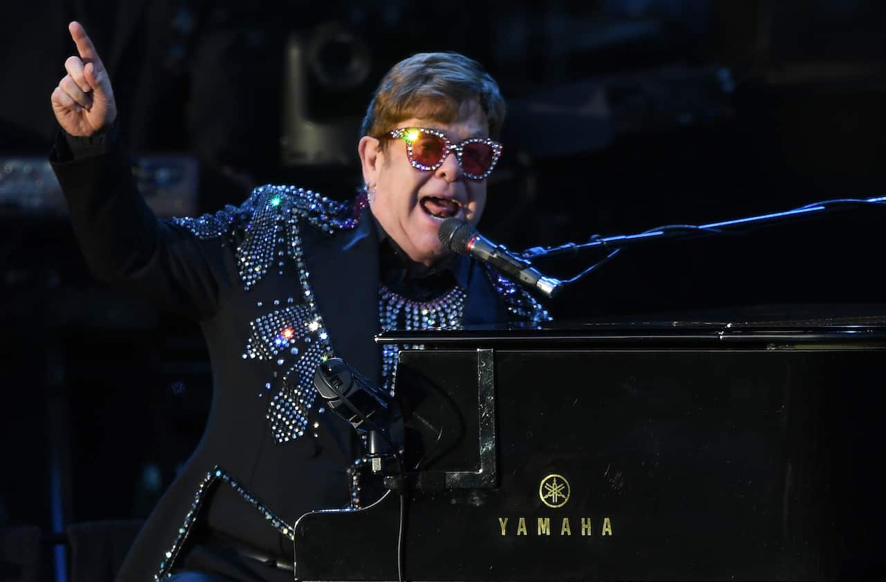 Elton John performs during A Day On The Green music festival at Mt Duneed Estate in Geelong, Saturday, 7 December, 2019