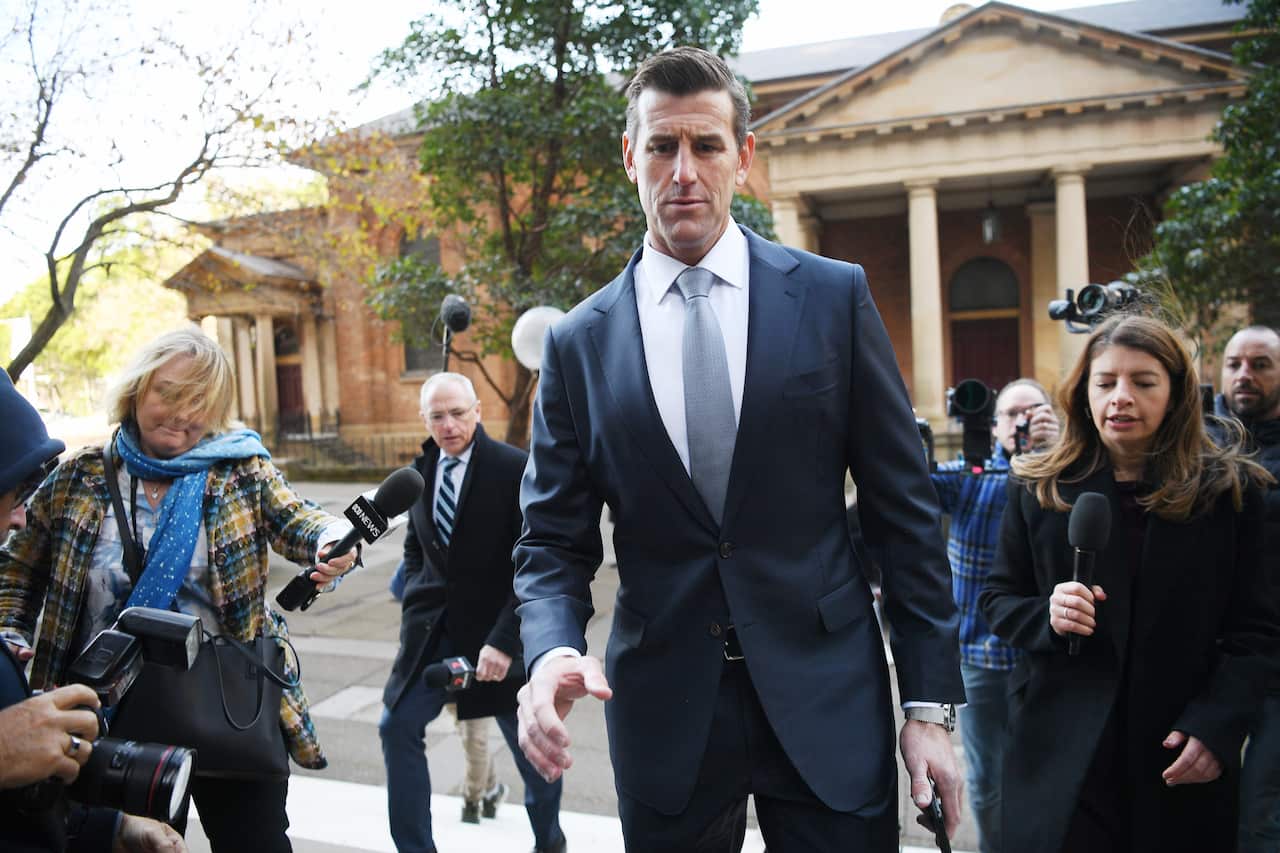 Ben Roberts-Smith arrives at the Federal Court in Sydney on Monday, 7 June, 2021.