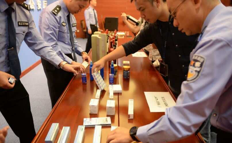 Chinese police seize counterfeit products, including large hauls of popular Australian-brand.
