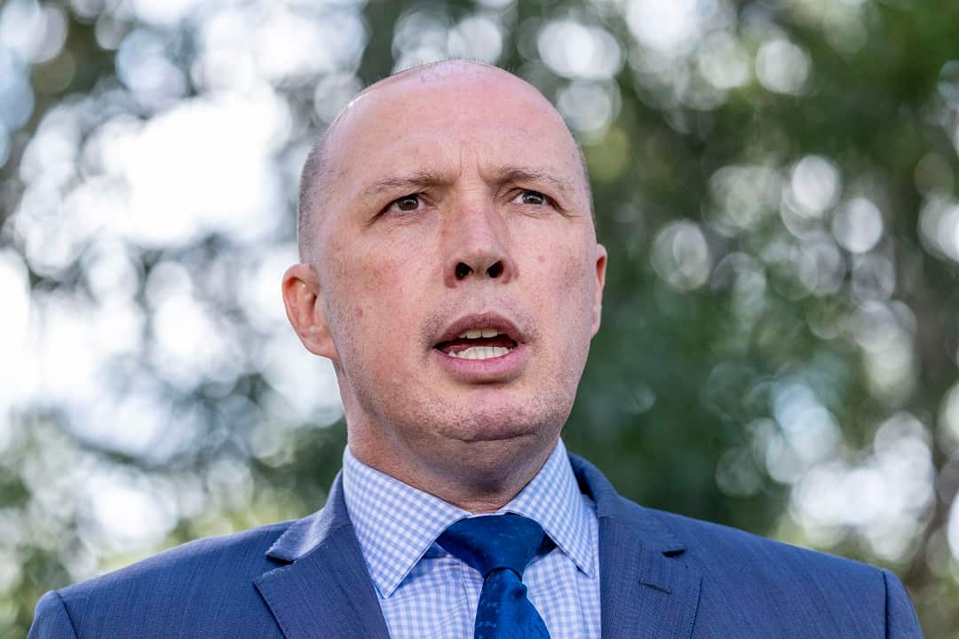 Peter Dutton on Friday in Brisbane.