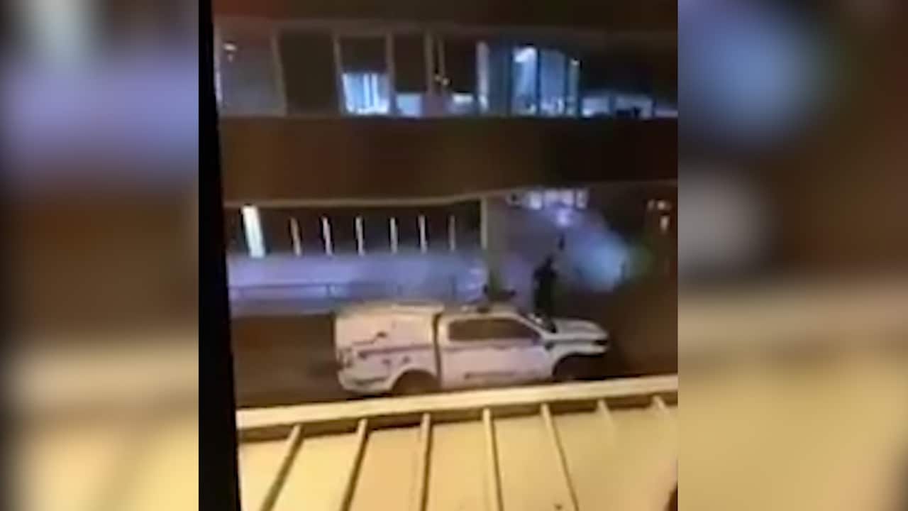 Police said one man was shot dead by officers during the shootout. 