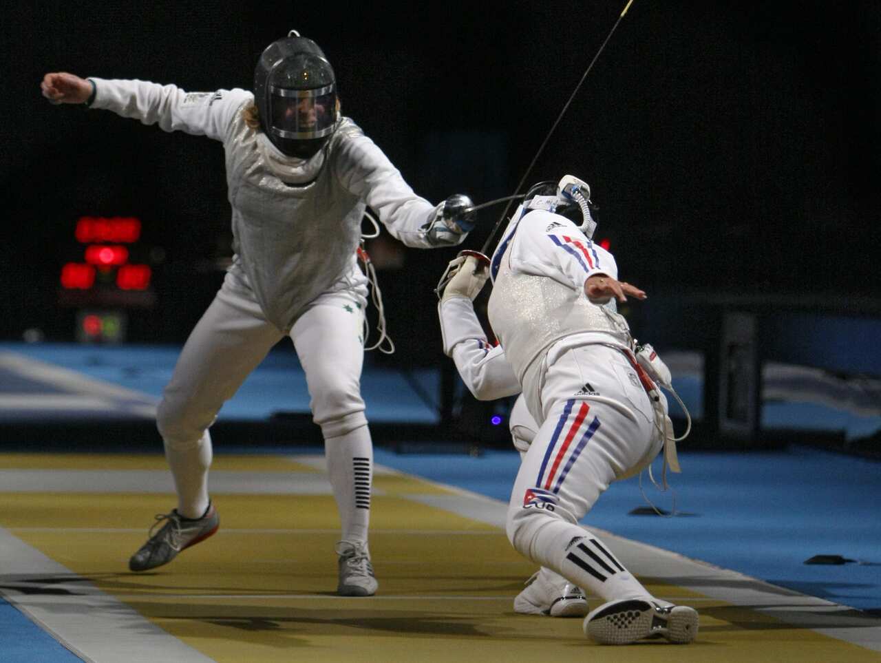 Joanna Halls (left) at the 2008 Beijing Olympic Games. 