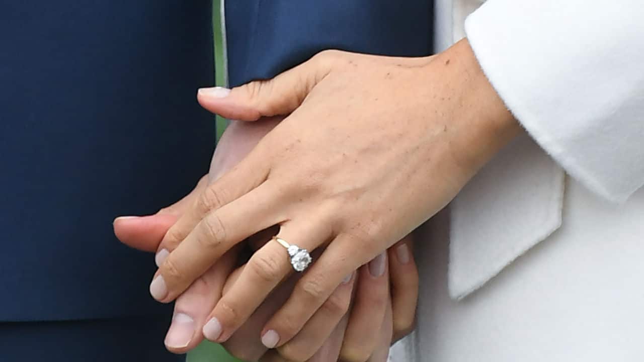 Meghan Markle's engagement ring.
