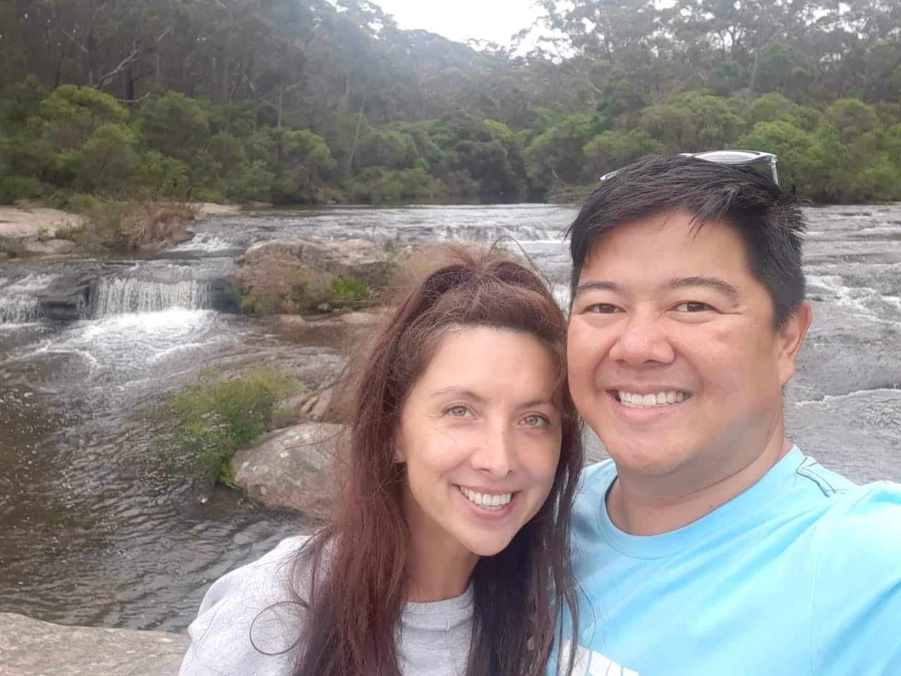 Gordon Chan and his fiancee Svetlana. 