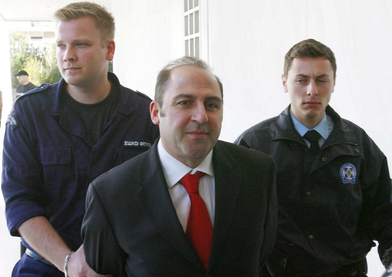 Tony Mokbel at Greek court.