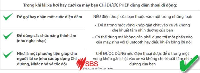 Road rules: mobile phones